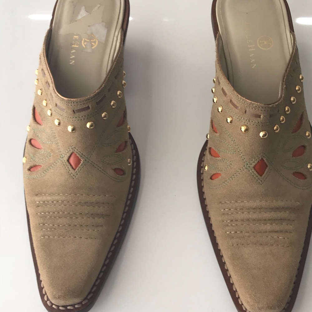 Cole Haan Western Style Mules